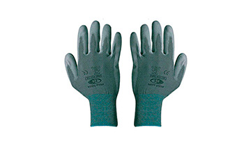La imagen muestra un par de guantes de proteccion