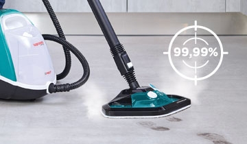 Vaporetto Smart 100_T steam cleaner with unlimited water refill for  cleaning every day. - Polti