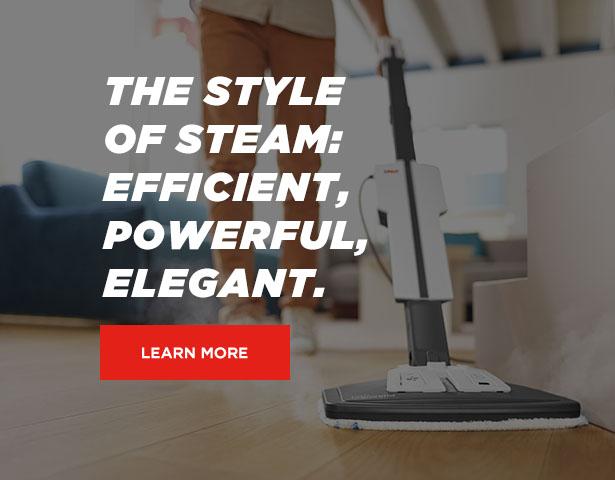 Polti Vaporetto Style: the new 2 in 1 steam mop. Lo style of steam: efficient, powerful, elegant