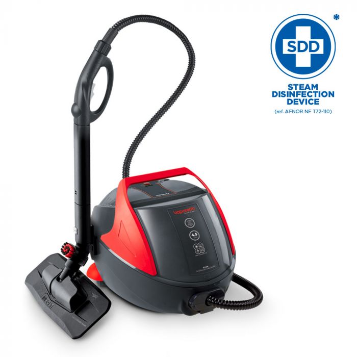 Vaporetto Pro 85_Turbo Flexi fully-accessorised steam cleaner.
