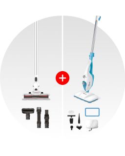 PBEU0117-PTEU0291-Pack exclusif Web - Aspirateur Balai + Nettoyeur vapeur