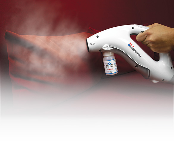 The picture shows the Polti steam cleaner