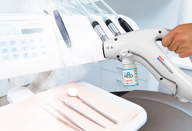 Polti Sani System para la sanificación de clínicas dentales rápida, segura y frecuente