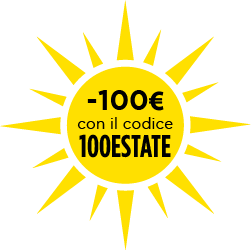 Risparmia 100€ con il codice 100ESTATE