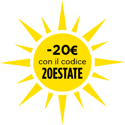 Risparmia 20€ con il codice 20ESTATE