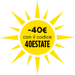 Risparmia 40€ con il codice 40ESTATE