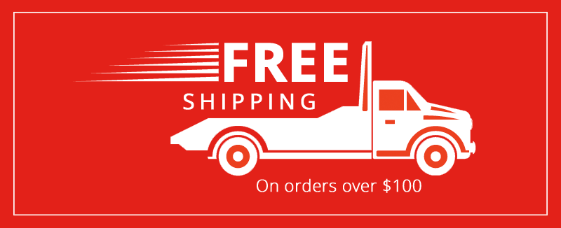 Free shipping on orders over 100$